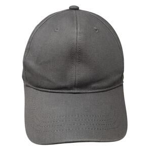 Pugs Gear Strapback Baseball Cap Gray One Size Adjustable Vented Holes Blank